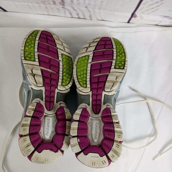 Saucony Grid Virtue Gray Purple Silver Sz 10 - Picture 8 of 8